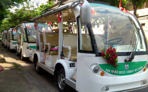 dịch vụ cung cấp xe điện cho đám cưới của công ty Phú Phong